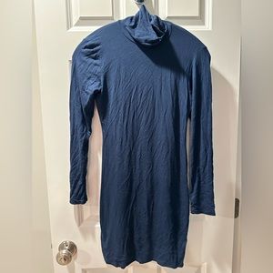 Lulus navy blue long sleeve turtleneck dress size S